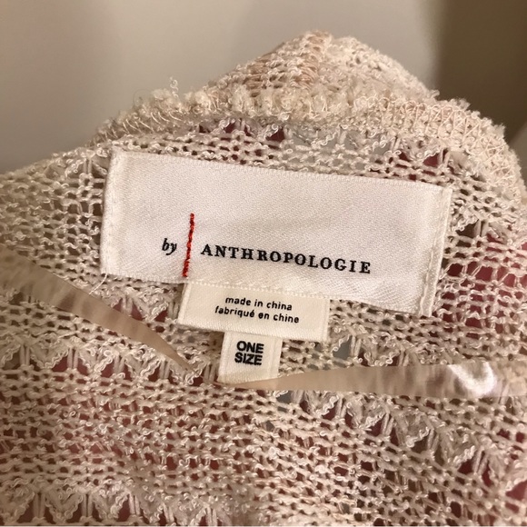 Anthropologie Crochet Long Cardigan Sweaterter Duster One Size Fits Most - Picture 12 of 13